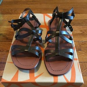 Via Spiga Brown Size 5.5 Flat Sandals NWB